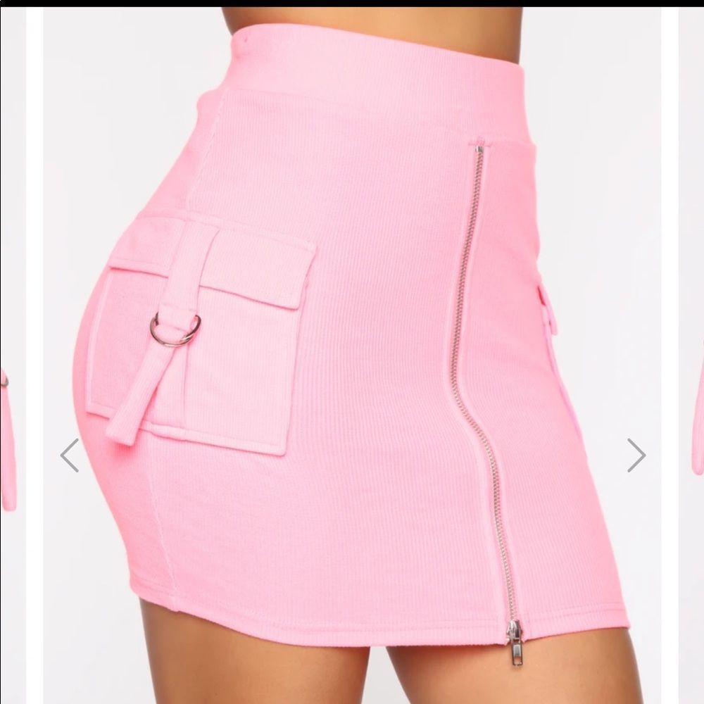 Fashion Nova set skirt and top strapless cargo - Picture 3 of 14